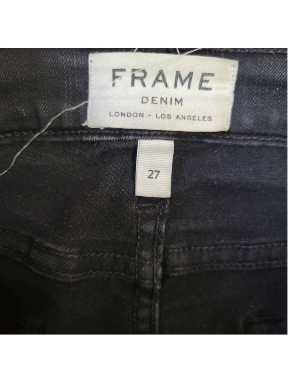 FRAME Le High Straight Distressed Fray Ankle Women's Jeans Size 27 Inseam 29" - Picture 8 of 11